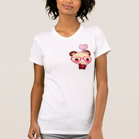 かわいいチョコレートくま Tシャツ (正面)