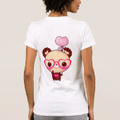 かわいいチョコレートくま Tシャツ (裏面)