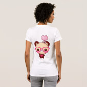 かわいいチョコレートくま Tシャツ (裏面フル)