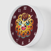 かわいいチョコレートチップクッキー 壁時計 (傾斜)