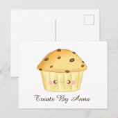 かわいいチョコレートチップマフィン ポストカード (正面/裏面)