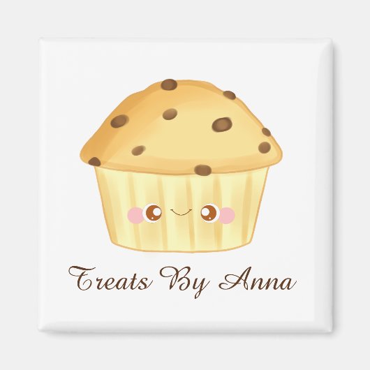 かわいいチョコレートチップマフィン マグネット (正面)