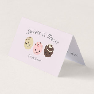 かわいいチョコレートトラッフル 名刺