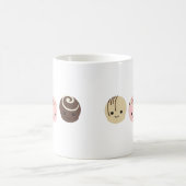 かわいいチョコレートトリュフ コーヒーマグカップ (中央)