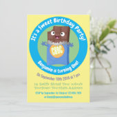 かわいいチョコレートバーの漫画 招待状 (スタンド正面)