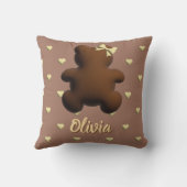 かわいいチョコレートベア装飾用クッションfor girl クッション (裏面)