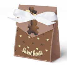 かわいいチョコレートベア ベビーシャワーのお返し箱