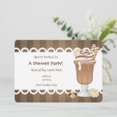 かわいいチョコレートmillkshakeのすべての行事のパーティー 招待状 (スタンド正面)