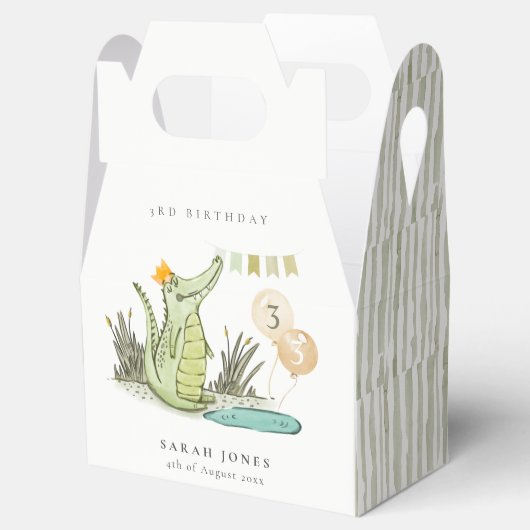 かわいいチョムアリゲーターインスワンプエイジ誕生日 フェイバーボックス (オープン)