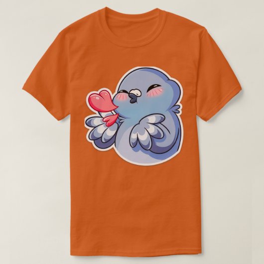 かわいいチョンキーピジョン Tシャツ (デザイン正面)