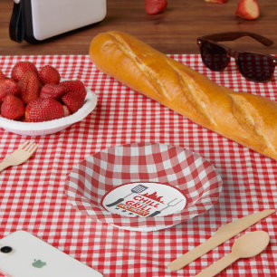 かわいいチルグリルBBQパーティー ペーパーボウル