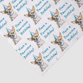 かわいいチワフアイン誕生日ハット 薄葉紙 (詳細)