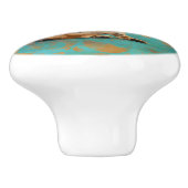 かわいいチワフアオンペイズリーパターン セラミックノブ (側面)