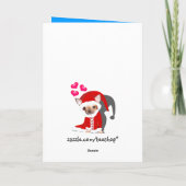 かわいいチワフアサンタ シーズンカード (裏面)