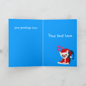 かわいいチワフアサンタ シーズンカード (内部)