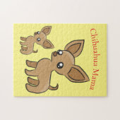 かわいいチワフアママアートサンダー_コーブ ジグソーパズル (横)