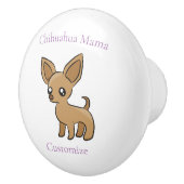 かわいいチワフアママアートサンダー_コーブ セラミックノブ (右)