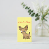 かわいいチワフアママアートサンダー_コーブ 名刺 (スタンド正面)