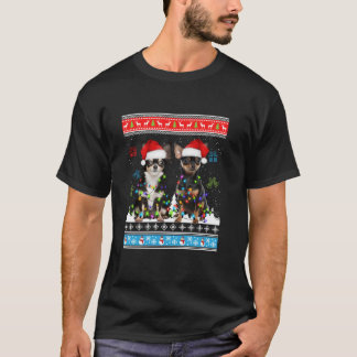 かわいいチワホアドグトナカイのクリスマス醜いクリスマスSw Tシャツ