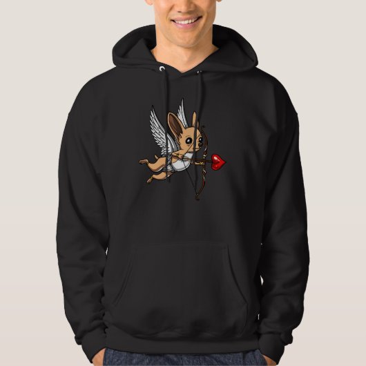 かわいいチワホアドッグキューピッド パーカ (正面)
