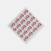 かわいいチワホアドッグクリスマスパターン スタンダードカクテルナプキン (角)