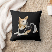 かわいいチワホアドッグタンブラウンブラックエレガント クッション (ブランケット)