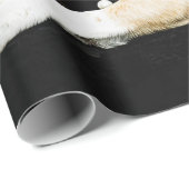 かわいいチワホアドッグタンブラウンブラックエレガント ラッピングペーパー (ロールコーナー)