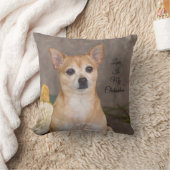 かわいいチワホアドッグポートレートフローラペットアート クッション (ブランケット)