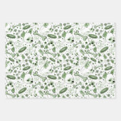 かわいいチワホアドッグラッピング紙セット3 ラッピングペーパーシート (正面3)