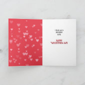 かわいいチワホアパピーセーターのバレンタイン シーズンカード (内部)