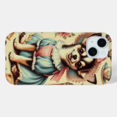 かわいいチワホアパピー絵画ズ Case-Mate iPhoneケース (裏面 (横))