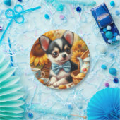 かわいいチワホアパピー ペーパープレート (パーティー)