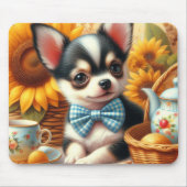 かわいいチワホアパピー マウスパッド (正面)