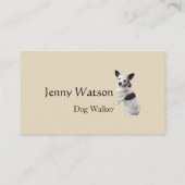 かわいいチワホアビジネスカード 名刺 (裏面)