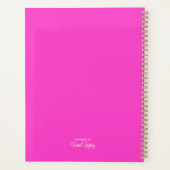 かわいいチワホアフアドッグズピンクハート水色 プランナー手帳 (裏面)