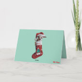 かわいいチワワのクリスマスクッキーカード カード (裏面)