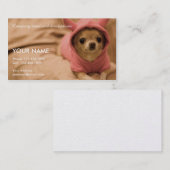 かわいいチワワの写真 名刺 (正面/裏面)