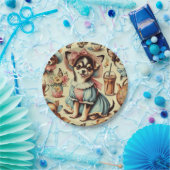 かわいいチワワの子犬の絵 ペーパープレート (パーティー)