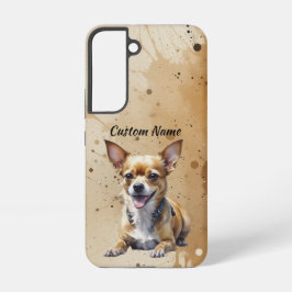 かわいいチワワの犬のペットのカスタム名 SAMSUNG GALAXY S22ケース