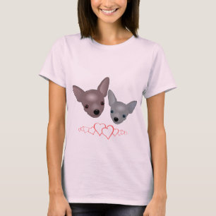かわいいチワワの顔 Tシャツ