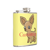 かわいいチワワママアートサンダーコーブ フラスク (右)