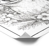 かわいいチワワ犬の着色ポスター ポスター (角)