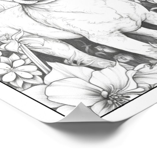 かわいいチワワ犬の着色ポスター ポスター (角)