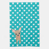 かわいいチワワ キッチンタオル (縦)