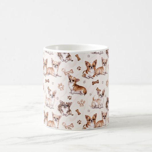 かわいいチワワ コーヒーマグカップ (中央)