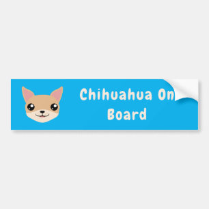 かわいいチワワ バンパーステッカー