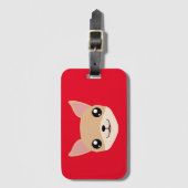 かわいいチワワ ラゲッジタグ (正面縦)