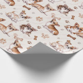 かわいいチワワ ラッピングペーパー (角)