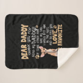 かわいいチワワ |親愛パパの贈り物アイディア父の日 シェルパブランケット (正面(横))