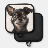 かわいいチワワ 鍋敷き (正面/裏面)